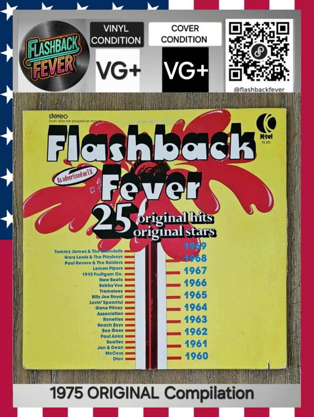 FLASHBACK FEVER 1975 Vintage Vinyl Compilation